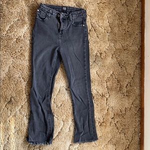 cropped flared jeans